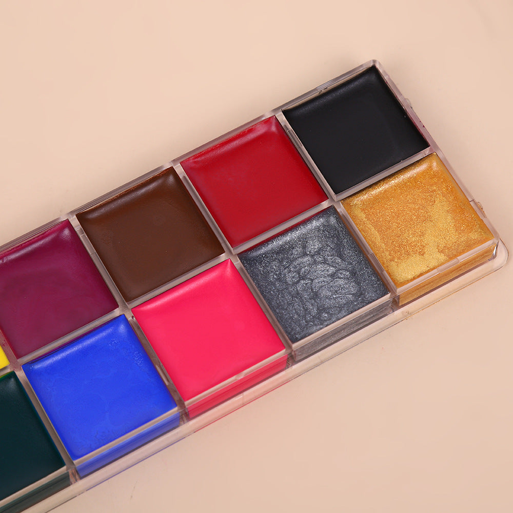 Face and Body Oil Paint Palette, Professional and Safe Non-Toxic Tattoo Halloween Special Effects Party Makeup Kit for Kids and Adults.